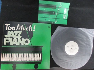 Too Much Jazz Piano Japan Promo only Vinyl LP Sonny Clark Monk Keith Jarrett Bud - Picture 1 of 12