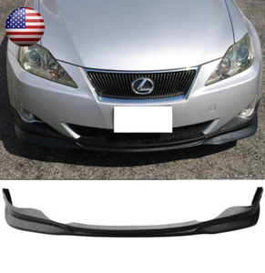 FOR 06-08 LEXUS IS250 IS350 SPORT PU BLACK POLY FRONT BUMPER LIP BODY KIT - Bild 1 von 1
