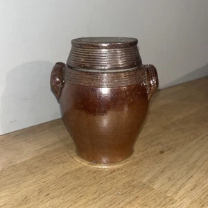 POTERIE DE SAVOIE Mini Toupine Pot À Conserves Terre Cuite Vernissée À Oreilles - Photo 1/9