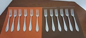PFEIFFER MANGASIL STAINLESS SET OF 12 RARE DINNER FORKS GERMANY - Picture 1 of 7