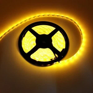 Yellow DC12V 24V LED Light Strip for Home Party Bedroom Kitchen 300LEDs 16.4ft - Picture 1 of 8