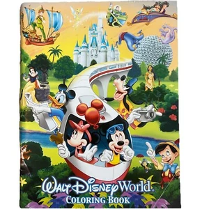 Walt Disney World Coloring Book Four Parks One World NEW Souvenir Vintage - Picture 1 of 8