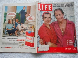 LIFE Magazine--SEPTEMBER 30,1957-KAY KENDALL AND HUSBAND REX HARRISON - Picture 1 of 8