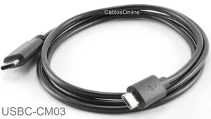 3ft USB-3.1 Type-C Male to USB-2.0 Micro-B 5-Pin Male Cable, USBC-CM03 - Picture 1 of 4