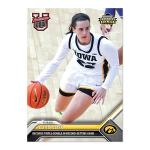 2023 TOPPS NOW BOWMAN U #UI2 CAITLIN CLARK TRIPLE DOUBLE IN RECORD SETTING GAME - Picture 1 of 2