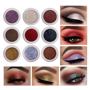 Women Compact Eyeshadow Glitter Shimmer Metallic Palette Pigment Eye Shado s K - Picture 1 of 24