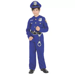 Seasonal Visions Toddler Boys' Police Officer Costume - Size 2T-4T - Blue - Picture 1 of 1