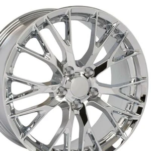 20x10 Chrome 58982 Rear Rim Fits C7 Base Corvette Flow Formed - C7 Z06 Style - Picture 1 of 5