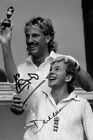 Ian Beefy Botham David Gower Signed 6X4 Photo England Cricket Autograph And Coa