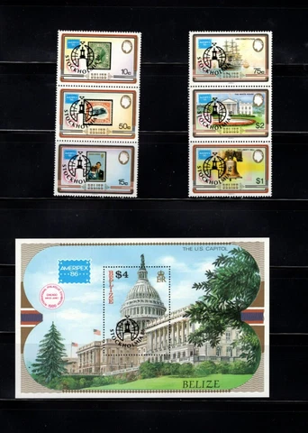 Belize 835-37 Stockholmia VF MNH Complete Set A1c Cover