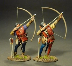 JOHN JENKINS WAR OF THE ROSES RYORK-15 TWO YORKIST ARCHERS - Picture 1 of 2