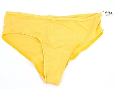 Soma Intimates Vanishing Edge Micro Cheeky Hipster ~ Nectarine Zest ~ Size:L NWT - Image 1 of 4