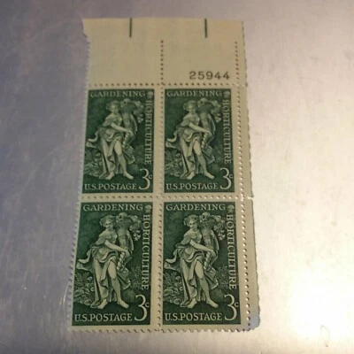 SCOTT STAMP #1100,  3 CENT GARDENING & HORTICULTURE, BLOCK OF 4, MNH,OG - Image 1 of 2