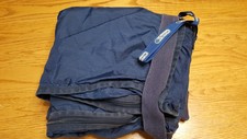 Le Sportsac Vtg Blue Nylon Garment Bag With Keys Suit Hanger Travel Luggage 
