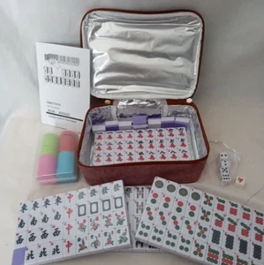 Mah Jongg Chinese Game of Four Winds New Sealed With Directions Mauve Bear - Picture 1 of 10