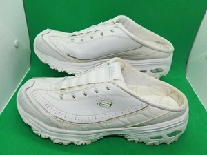 Skechers Sports D'Lites Opal 11582 Women's White Silver Mules Sneakers Size 11 - Picture 1 of 11
