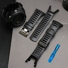 Rubber Watchstrap Wristband 350mm Stainless Steel For SUUNTO Ambit 1/2/3 Watch