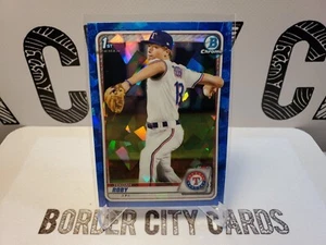 Tekoah Roby 2020 Bowman Draft Chrome Sapphire 🔥 Prospect 1st Bowman 🔥 Rangers - Picture 1 of 2