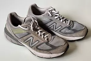 Mens New Balance 990 V5 M990GL5 Gray Lace up Suede USA made Sneakers US 10 D - Picture 1 of 15