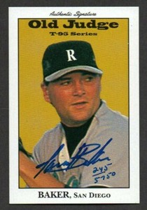1995 Signature Rookies Old Judge T-95 Minis Autograph #3 Jared Baker 245/5750