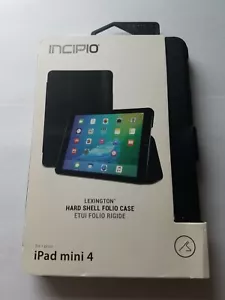 Incipio Lexington Hard Shell Folio Case for Apple iPad Mini 4 - Black - Picture 1 of 3