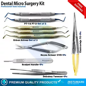 Dental Mikrochirurgie Set Parodontalschere Castroviejo Nadelhalter TC - Bild 1 von 8