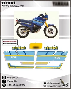 Aufkleber XT 600 Z TENERE 3AJ 1988 -1991 Grafik/Stickers/Decals - Bild 1 von 1