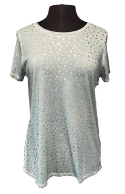 NUEVO Top Dantelle Seashell Lámina Tinte al Aceite Para Mujer Talla M Algodón Manga Corta Foto 1 de 4