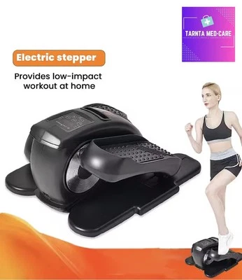 Under Desk Elliptical Trainer Electric Pedal Exerciser Machine LCD Monitor -Grey - Image 1 of 4