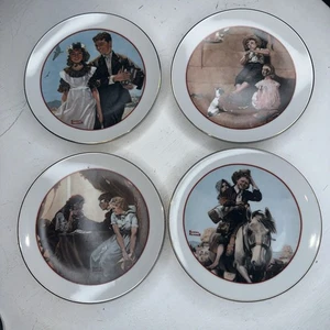 (4) Norman Rockwell YOUNG LOVE Series 1982 CW Collection SPECIAL EDITION Plates - Picture 1 of 10