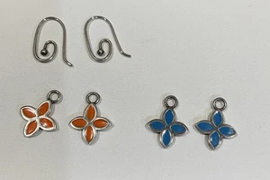 Ritirato! Orecchini Pandora autentici con 2 pendenti intercambiabili - Foto 1 di 7