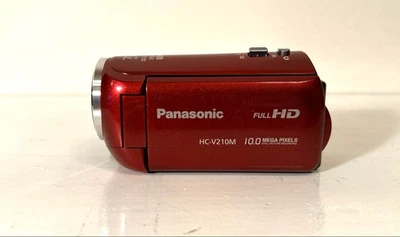 Panasonic HC-V210M Red 10MP Camcorder Video Camera Full HD used from japan - Image 1 of 4