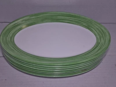 Juego de 8 platos para servir ovalados verdes cepillo profesional Arcoroc 11,5" x 8,5" Foto 1 de 4