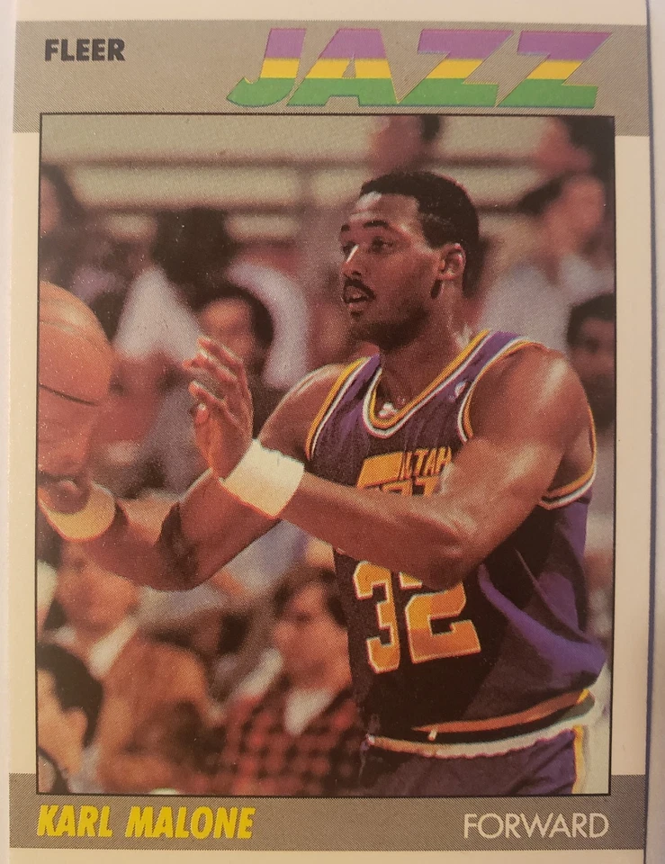 1987-88 Fleer - Karl Malone #68 - Image 1 of 1