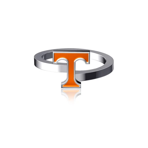 Dayna Designs Tennessee Volunteers Bypass Enamel Silver Ring Cover