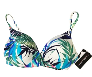 Raisins Juniors' Moonshadow Floral-Print Underwire Bikini Top, White, 10 - Picture 1 of 2