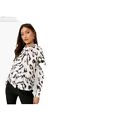 boohoo Size 14 Animal Print Pussy Bow Blouse