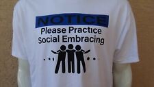 Notice Social Embracing Short Sleeve T-Shirt Mens, Womens, Kids, Alstyle Cotton 