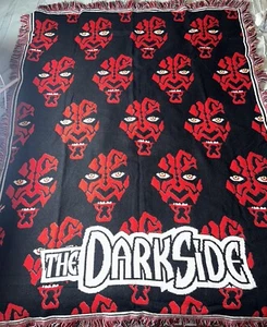 VTG Northwest Company Star Wars Darth Maul Tapestry Knit 1990s Blanket - Picture 1 of 4