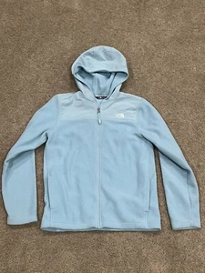 North Face Softshell Jacket Youth 18/20Blue Long Sleeve - Picture 1 of 7