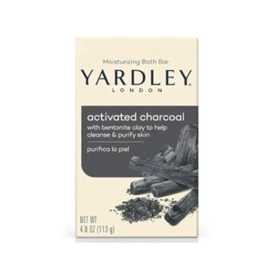 Yardley London Activated Charcoal Moisturizing Bath Bar Soap 4oz/2 Pack - Picture 1 of 6