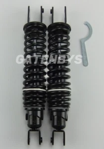 Amortiguador trasero 327mm Twin NEGRO horquilla-horquilla personalizado ajustable - Imagen 1 de 11
