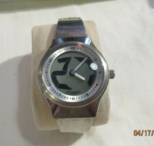 fossil watch with digital seconds