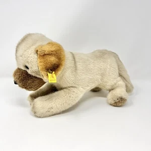 Vintage STEIFF WELFO Lying German Shepard Puppy Dog 4053/23 16" - Picture 1 of 7