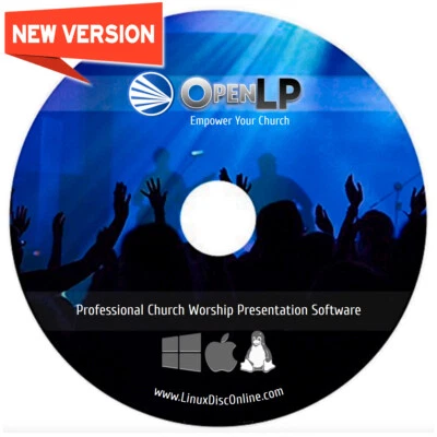 NEW & Fast Ship! OpenLP Church Worship Presentation Bible Software Windows Disc - Image 1 of 4