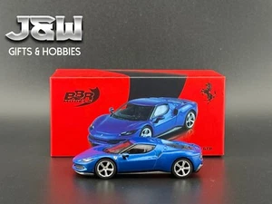 BBR Models Ferrari 296 GTB Blu Corsa 1/64 - Picture 1 of 9