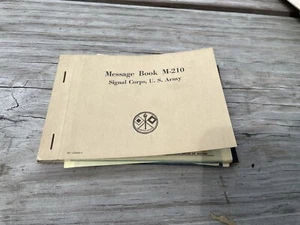 OBSOLETE U.S. WORLD WAR II  FIELD MANUAL SIGNAL CORPS MESSAGE BOOK - Picture 1 of 2