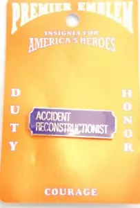 PA10-2S  Premier Emblem ACCIDENT RECONSTRUCTIONIST Collar  Insignia/Pin - Picture 1 of 4