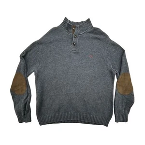 Suéter Chaps Para Hombres 2XL Pullover Cuello Simulado Codo Parche Tejido Abotonado Clásico - Imagen 1 de 13
