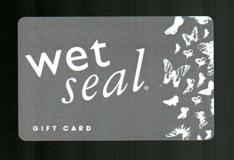 WET SEAL Butterflies 2008 Gift Card ( $0 ) - Image 1 of 1